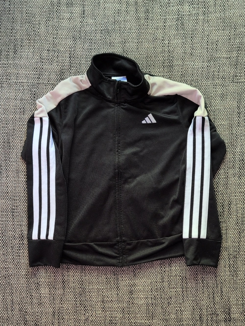 adidas Black and White Kids Track Jacket